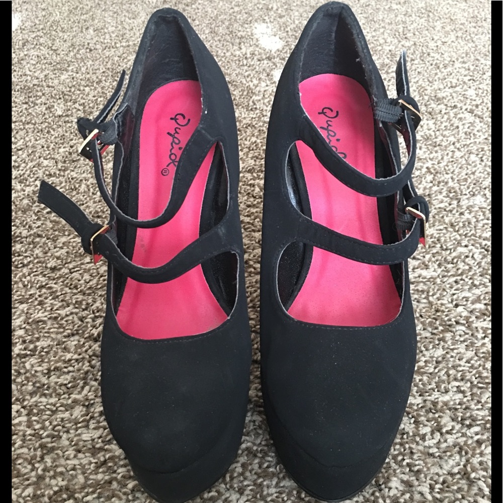 Black Qupid Heels